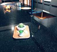 Dalle de granit noir Galaxy poli avec des reflets dorés, pour escaliers, murs-rideaux, revêtements de sol, comptoirs, décoration d'hôtels et de villas