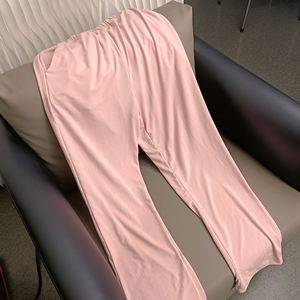 Pijama clásico de manga larga de poliéster Modal para mujer, ropa de punto transpirable para el hogar, almohadilla para sujetador, venta al por mayor, uso informal de primavera y otoño - Product Image 5