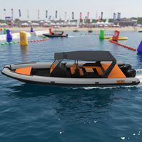 Bateau gonflable RIB860 Hypalon/PVC de double coque en aluminium profonde de 28ft V pour l'océan