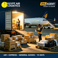 Transitaire Alibaba Amazon Égypte, service d'expédition porte-à-porte par air+express, agent ZHL pour marchandises générales, délai de expédition de 15 jours