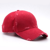 Casquette de baseball en sergé de coton délavé avec logo personnalisé, style vintage, 6 panneaux, unisexe, type « Dad Hat »