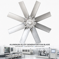 Pale de ventilateur de radiateur en alliage d'aluminium adaptée aux générateurs agricoles et industriels