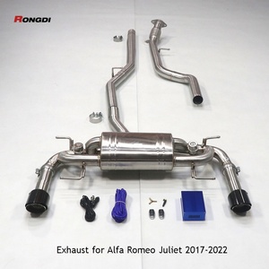 Sistema de Escape Tuned para Alfa Romeo Giulia 2.0T, Tubo de Escape Cat Back con Válvula Electrónica - Product Image 4