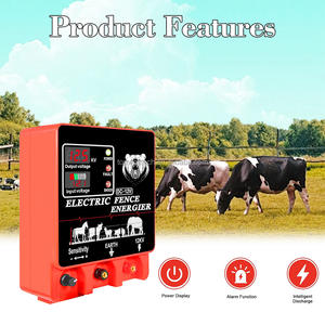 Chargeur d'électrificateur de clôture électrique 20 milles, dissuade les prédateurs avec affichage et alarme - Product Image 4