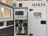 Groupe électrogène insonorisé 165 kVA 132 kW pour usine de fabrication, moteur diesel 6BTAA5.9-G12 avec alternateur Leroy-Somer