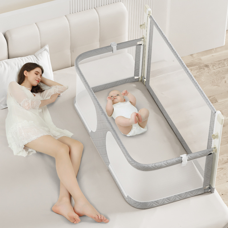 Simples e leve Berço de dupla utilização confortável Criança Baby Bed In The Bed Bed Segurança Bed Fácil de instalar Berço de cabeceira