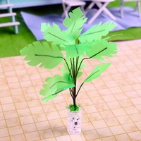 Miniature de plante en pot à l'échelle 1:12, accessoires de modèle de scène DIY pour maison de poupée OB11
