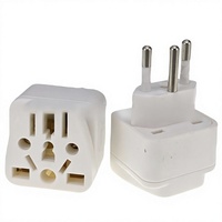 Adaptateur de voyage Brésil, prise de conversion multi-pays, prises AC en forme de diamant, WY-11A-1