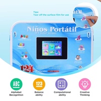 124 modos de aprendizaje niños inglés/español bilingüe portátil juguete educativo multifunción pantalla a Color máquina de aprendizaje computadora