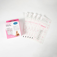 Sacs de conservation du lait maternel sans BPA, pré-stérilisés, pochettes à fermeture éclair verticales, qualité alimentaire, compatibles congélateur, impression personnalisée, vente en gros