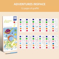 Carnet de dessin à la gouache activée par l'eau, bloc-notes de coloriage, carnet de croquis pour enfants, vente en gros d'usine, stock disponible