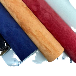Rouleau de <span class=keywords><strong>cuir</strong></span> synthétique PU en faux daim résistant à l'usure, autocollant tissé pour la rénovation intérieure et la literie - Product Image 2