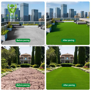 Nhân tạo tổng hợp thảm cỏ cỏ thực tế tự nhiên Turf CuộN chịu mài mòn vật liệu nhựa sân sau - Product Image 5
