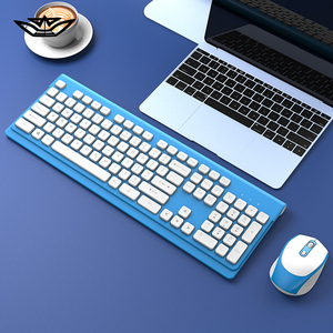 Lvkidron Chơi Game Bàn Phím Và Chuột Cô Gái Văn Phòng Dễ Thương Bàn Phím Trọng Lượng Nhẹ Thuận Tiện Thiết Kế Tiện Dụng Cho Máy Tính Để Bàn PC Máy Tính - Product Image 1