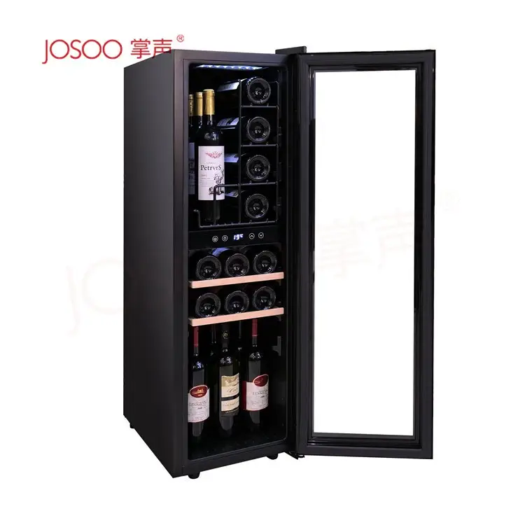 Josoo 90L Free Standing Vinho e Cerveja Cooler Marcas Wine Fridge Sob Counter Wine Bar Gabinete