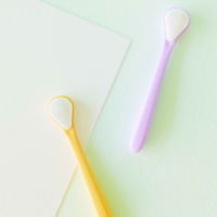 Grattoirs à langue en silicone à nettoyage en profondeur double face avec logo Fabricant personnalisé