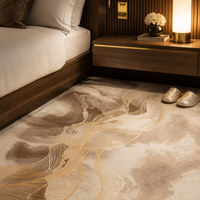 Tapis imprimé en nylon sur mesure avec design 3D, tapis de luxe pour hôtel, tapis pour chambre d'hôtel 5 étoiles