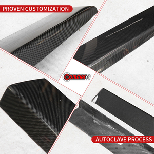 Mejor marca de piezas de automóvil de fibra de carbono seca estilo OEM, pegatina para coche, placa de entrada para Ferrari F12 - Product Image 3