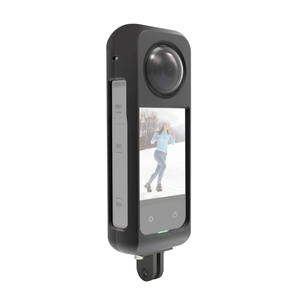 Pour Insta360 X3 PULUZ Cadre de boîtier de cage de protection en métal avec film d'objectif collant - Product Image 1