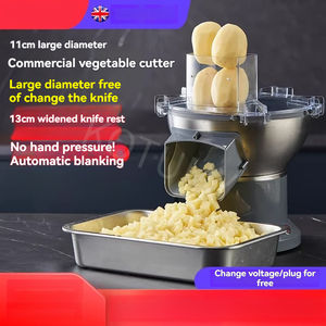 Pemotong Wortel, Pemotong Kentang Komersial, Pemotong Sayuran Multifungsi Elektrik, Pemotong Dadu Kecil, Irisan, dan Serutan - Product Image 6