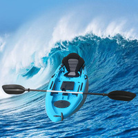 Vente directe usine – Kayak rotomoulé 1 personne pour la pêche et le tourisme, utilisation en mer, bateau rigide en PE de qualité alimentaire, 2,1-3m, garantie 1 an