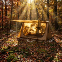 Tenda Kemah Luar Ruangan Kanopi 2-in-1 Ringan Portabel Empat Musim Tahan Air 3000mm Untuk Penggunaan di Taman & Pantai