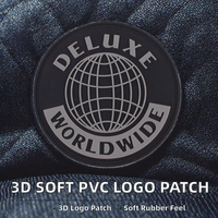 Badge logo personnalisé thermocollant en caoutchouc souple 3D pour sacs, chapeaux, vestes – Promotion de marque, OEM, ODM, échantillonnage rapide, direct usine