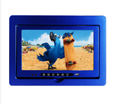 Monitor iklan Video tampilan taksi Android 10.1 inci, sandaran kepala taksi iklan layar iklan Lcd 4g 2 Jack Earphone