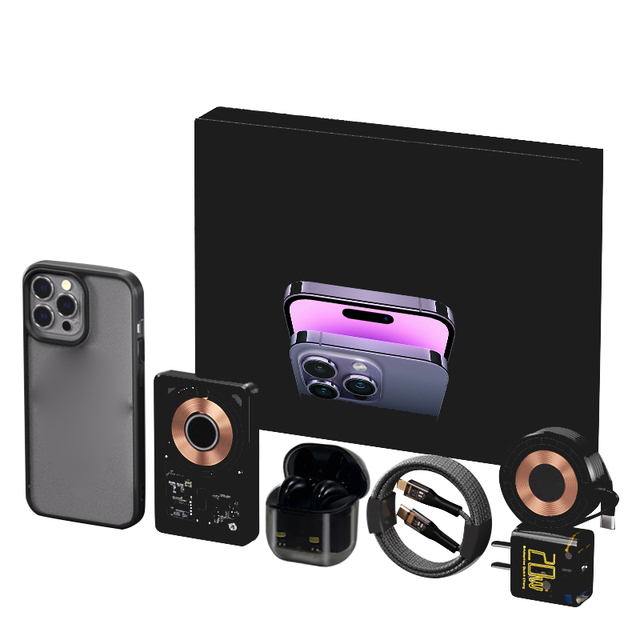 Christmas Gift Box for iPhone Accessories Portable Power Bank PD20W Adapter Cable Wireless Charger Magnetic Phone Case Earphones