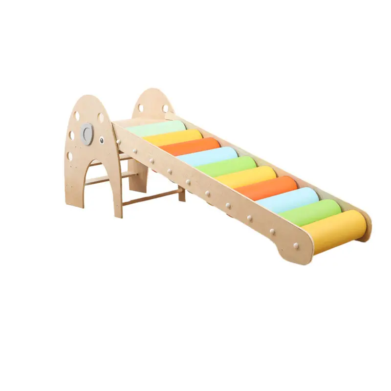 All'ingrosso parco giochi al coperto per bambini in legno parco giochi al coperto arrampicata Slide giocattoli per bambini in legno