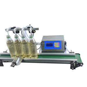 4-đầu nhu động cơ hoành bơm nước uống rượu vang chất lỏng sữa tinh dầu nước hoa Máy rót chai với băng tải - Product Image 5