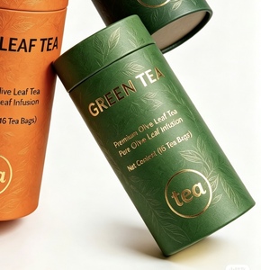 Biodegradable Custom Logo Food Grade Cylinder Cardboard <b>Container</b>, Eco Paper Tube Packaging for Coffee Beans and Tea Leaves - Product Image 2