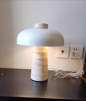 Lampe de table en travertin jaune danois JACKSUN, style nordique, lampe de bureau LED de style Wabi-Sabi, luxe léger