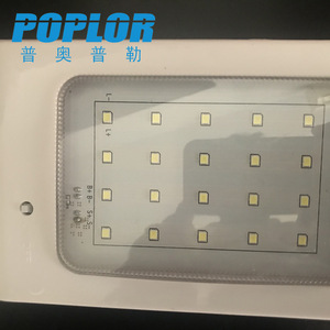 Poplor Solar Wall <b>Light</b> 2W <b>LED</b> Outdoor Garden Lamp With Button Control And <b>Light</b> <b>Sensor</b> For Yard Fence Lighting - Product Image 5
