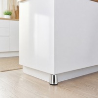 Pieds de table en acier doré brossé, supports de meubles pour canapé et projets d'aménagement intérieur