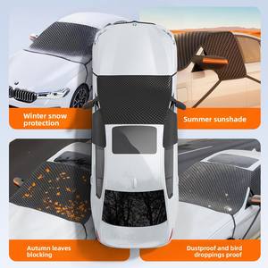 <span class=keywords><strong>Pare</strong></span>-<span class=keywords><strong>neige</strong></span> de voiture Oxford à 3 fenêtres et 6 sangles, en PE laminé, matériau épaissi à trois couches, installation de type <span class=keywords><strong>crochet</strong></span> pour <span class=keywords><strong>pare</strong></span>-brise avant - Product Image 6