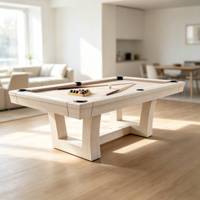 Table de billard de luxe moderne en bois massif, design haut de gamme, 7, 8 ou 9 pieds, pour salle à manger familiale, vente chaude 2026