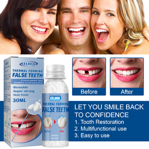 EELHOE DIY Thermal Forming False Teeth Party <b>Denture</b> Modificating Tooth Gap Filling Reusable Super Strong Shapeable Gutta Percha - Product Image 3