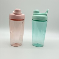 Gourde de sport personnalisée avec logo, sans BPA, durable et anti-fuite, avec boule mélangeuse, idéale pour le sport et la gym – Vente directe usine