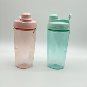 Factory Direct Custom Logo BPA-Free Protein Shaker Cup Durable Leak-Proof Sports Bottle with <strong>Mixing</strong> <strong>Ball</strong> for Sports and Gym Use - Product Image 1