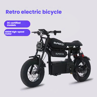 Vélo de montagne électrique rétro populaire pour adultes, moteur central 48V, double suspension, haute vitesse, freins à disque hydrauliques 7 vitesses sans balais
