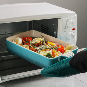 Ensemble d'ustensiles de cuisson en céramique, plats de cuisson rectangulaires pour la cuisine, la cuisine, le gâteau, le dîner, le banquet et l'utilisation quotidienne - Product Image 5