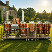 Machine à bière en cuivre rouge 500L 1000L, équipement de brassage de bière, pour pub et restaurant