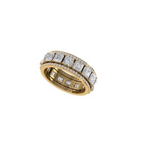Authentic <b>Emerald</b> Cut Lab Grown Diamond <b>Ring</b> 925 <b>Silver</b> 9kt, 14kt, 18kt Gold <b>Rings</b> for Women's Jewelry Making Engagement <b>Rings</b> - Product Image 1