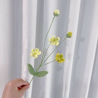 Décoration florale miniature en coton premium, crochet et tricot artisanal, pour la maison, les cadeaux de remise de diplôme, Noël et le Nouvel An