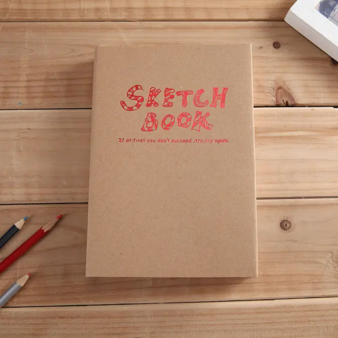 Rustieke Gebonden Sketchbook, Open Platte, Potentate Kwaliteit Tekening Papier Voor Potlood, Inkt