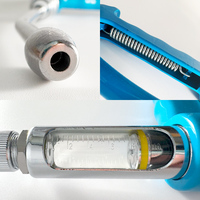 Pistolet d'injection vétérinaire professionnel en métal, 5ml, 10ml, 20ml, 30ml, 50ml, pour administration continue de médicaments, injecteur automatique réglable pour bovins et ovins