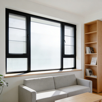 Ventana de Aluminio con Rotura de Puente Térmico, Aislante Acústico y Térmico, Resistente, con Vidrio Low-E para Villa, Precio de Fábrica