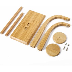 ที่วางไหมพรมไม้ไผ่สำหรับถักนิตติ้งและโครเชต์ พร้อมขอบเรียบ ที่เก็บไหมพรมแบบพกพาสำหรับงานถักโครเชต์ งานฝีมือ DIY - Product Image 5