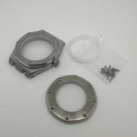 Accessori per Orologi: Cassa Modificata in Acciaio Solido 41MM con Vetro Zaffiro Compatibile con Movimento NH35 NH36